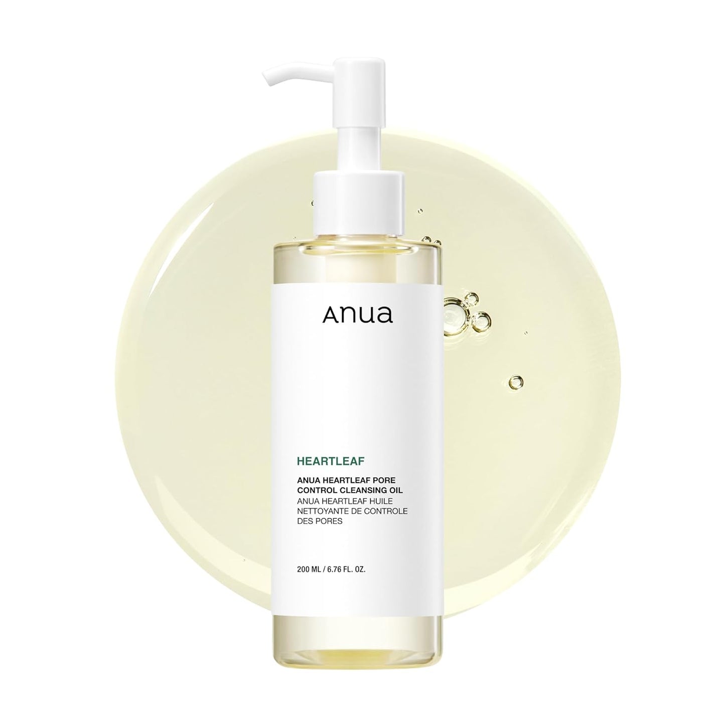 Anua Heartleaf Pore Control Cleansing Oil, Oil Cleanser for Face, Makeup Blackhead Remover, Korean Skin Care 6.76 fl oz(200ml) (original)