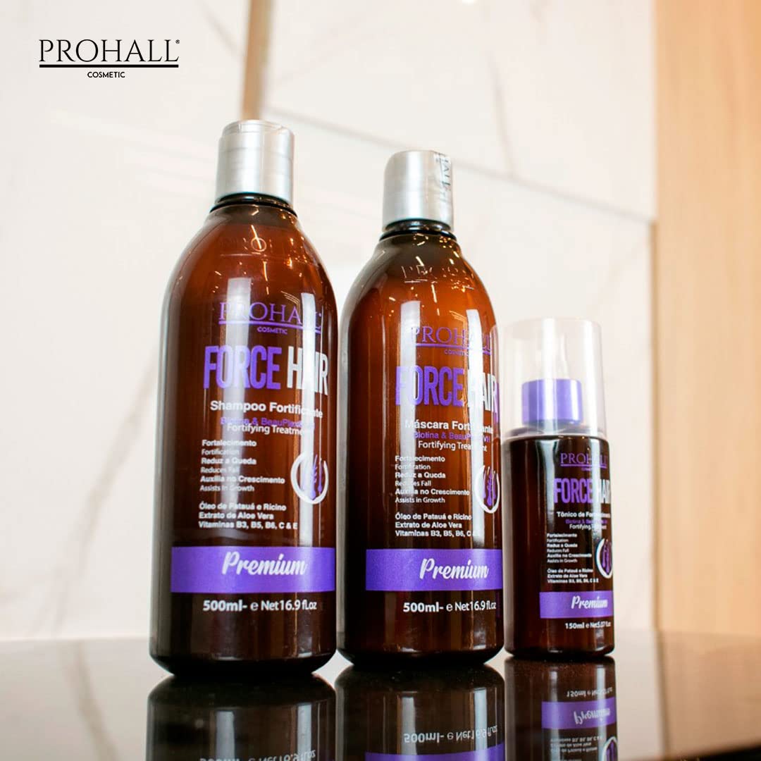 Prohall Cosmetic Force Hair Tonic for Hair Growth -Texturizing Spray for Hair Growth & Damaged Hair - Glossing Tonic for men and women – Hair Loss thickening Spray (5.07 Fl.oz)