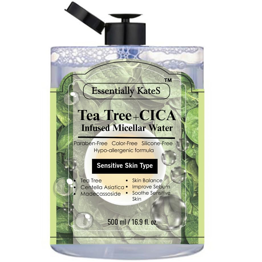 Korean Beauty Micellar Water, Hydrating Facial Cleanser & Eye Makeup Remover 500ml (16.9 Fl oz), a Jumbo size, Suitable for Sensitive Skin