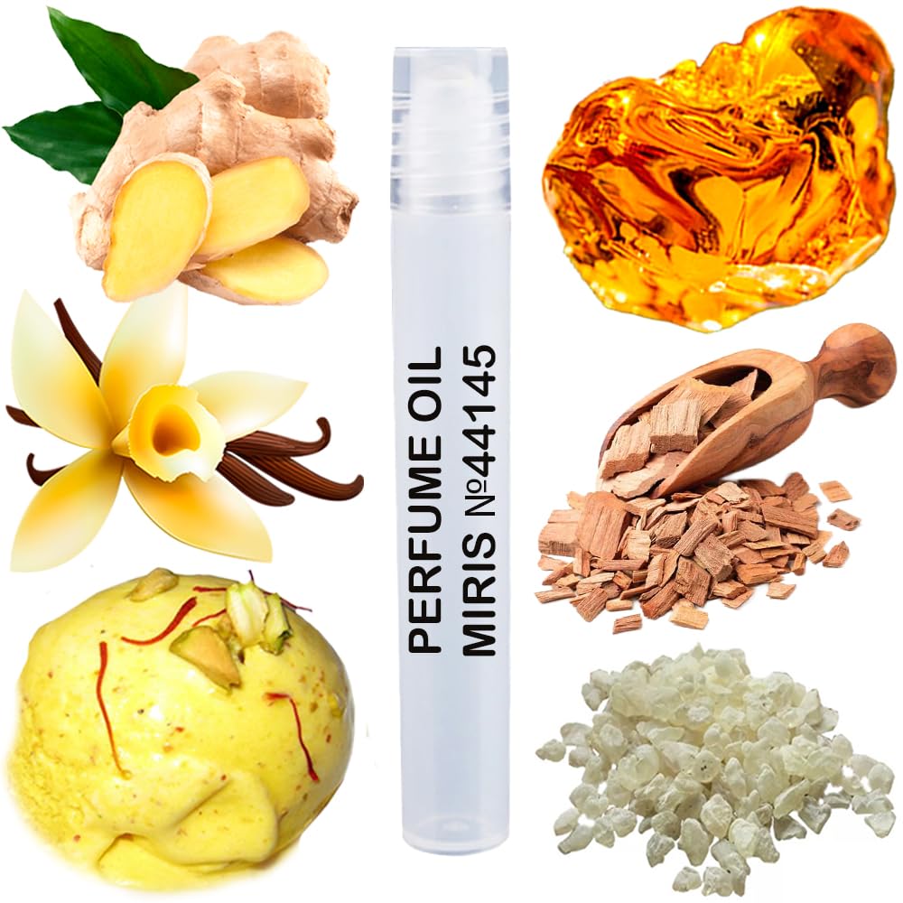 MIRIS Perfume Oil No. 44145, Inspired by Noir Pour Femme, Long-Lasting Women Roll-On, Rollerball 0.34 Fl Oz / 10 ml