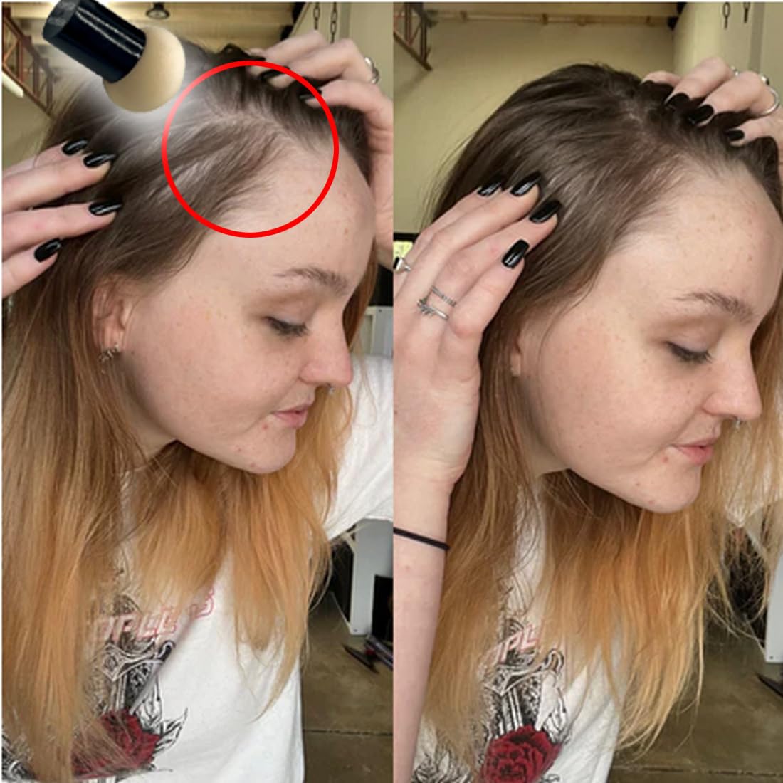 KERATIN RESEARCH Hairline Filler Unisex Mineral Powder Root Touch-Up Hair loss Concealer Scalp & Beard Bald Patch Coverage Fibers for Thinning Hair Waterproof Organic Natural look (AUBURN, XL)