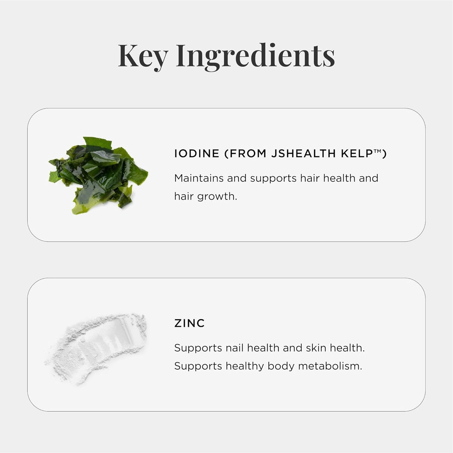 JSHealth Vitamins Hair + Energy Formula | Hair Vitamins for Women and Men with Iodine and Zinc | Supports Hair Strength, Energy Levels, and Healthy Hair Maintenance (60 Capsules Pack of 2)