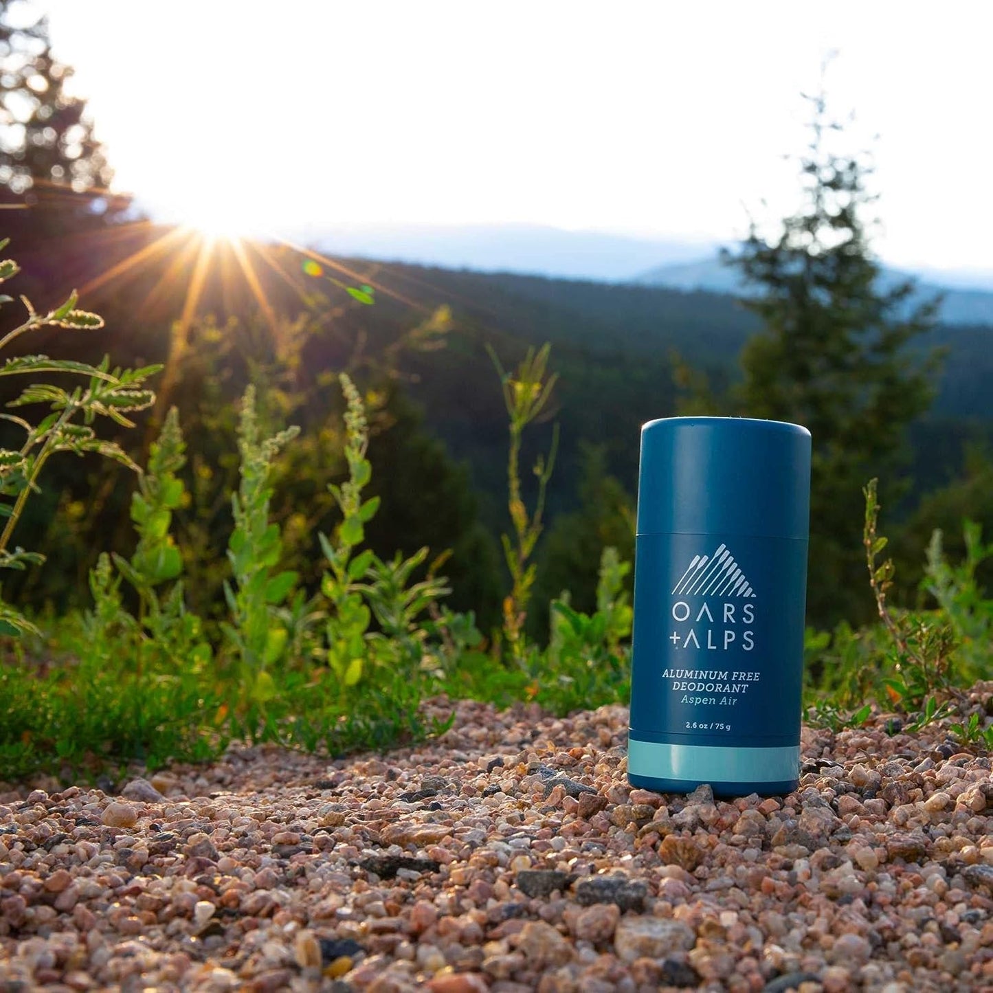 Oars + Alps Aluminum Free Deodorant for Men and Women, Dermatologist Tested and Made with Clean Ingredients, Travel Size, Aspen Air, 2 Pack, 2.6 Oz Each