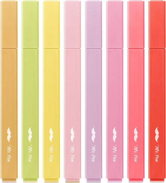 Mr. Pen- Aesthetic Highlighters, 8 Pack, Chisel Tip, Summer Morning, Cute Highlighters Assorted Colors