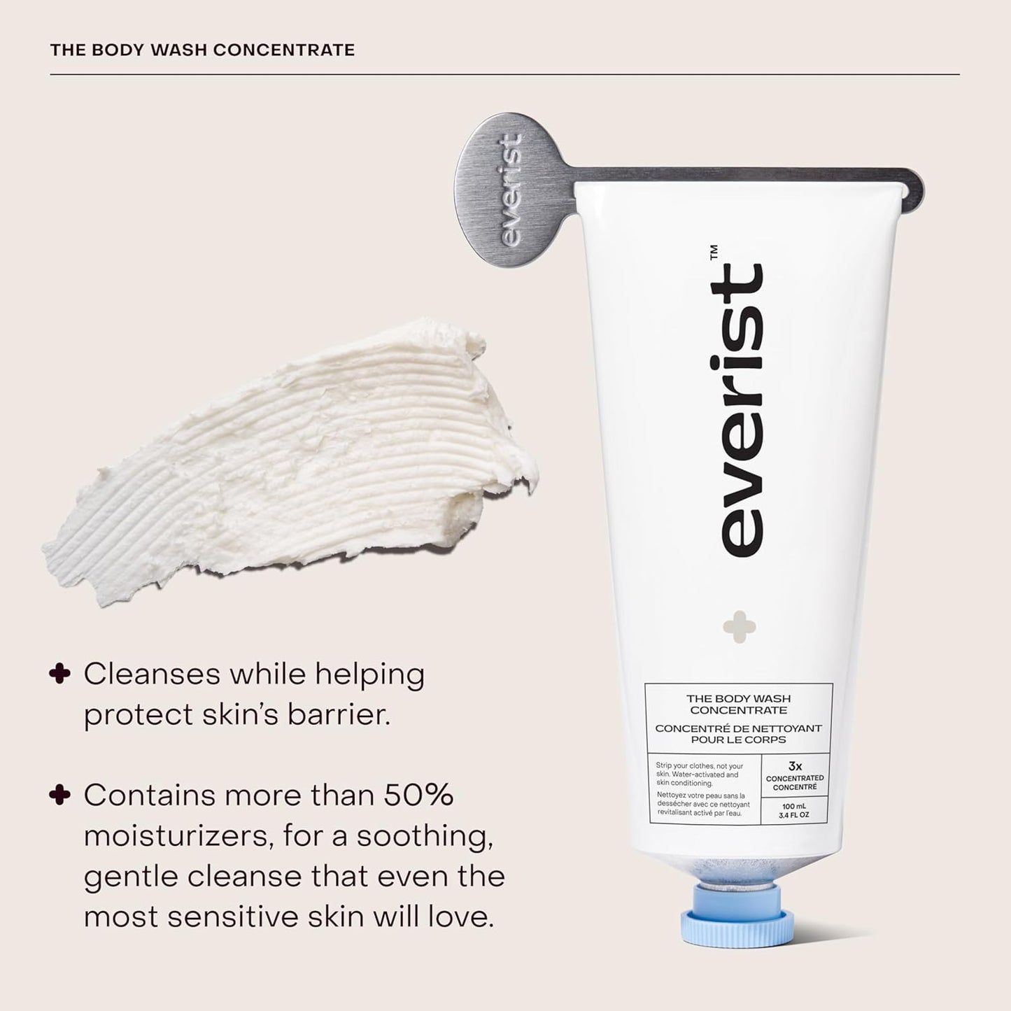 The Hydrating Body Ritual Set, 3.4 fl. oz Body Wash Concentrate & 6.09 fl. oz Post Shower Body Spritz in Jute Travel Bag, Cleansing & Hydrating For All Skin Types