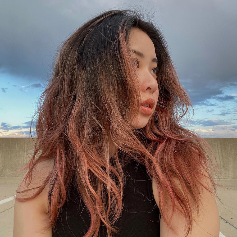 Overtone Daily Color Depositing Conditioner: 8oz Temporary Coloring Conditioner w/Shea Butter & Coconut Oil, Refresh Color & Prevent Fading, Vegan & Cruelty-Free, Rose Gold For Brown is Golden Rose