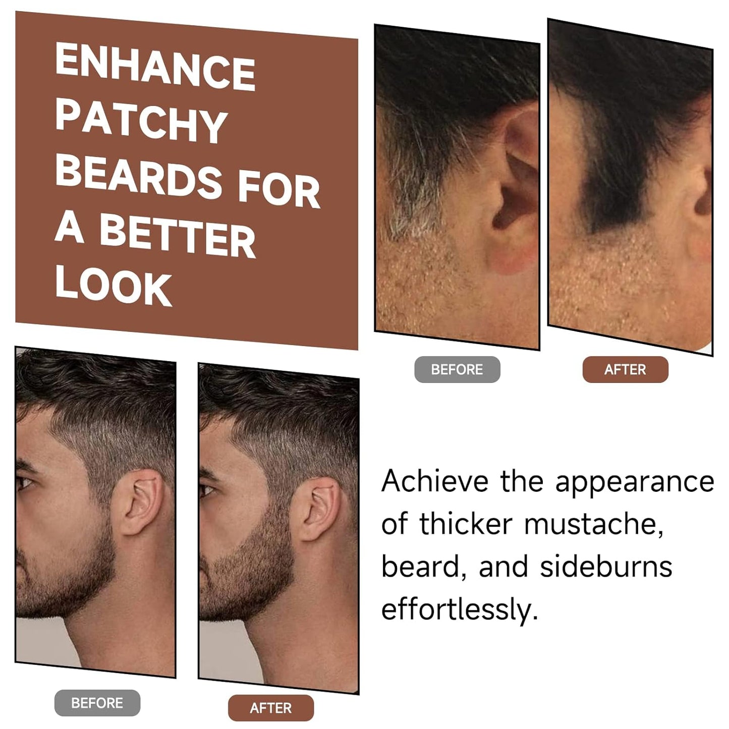 Root Touch Up Powder, Cover Up Hair Color for Grays, Root Coverage for Women Men, Roots Concealer for Beard Line Eyebrow, Instantly Shadow Powder for Thinning Grey Hairline, Medium Brown