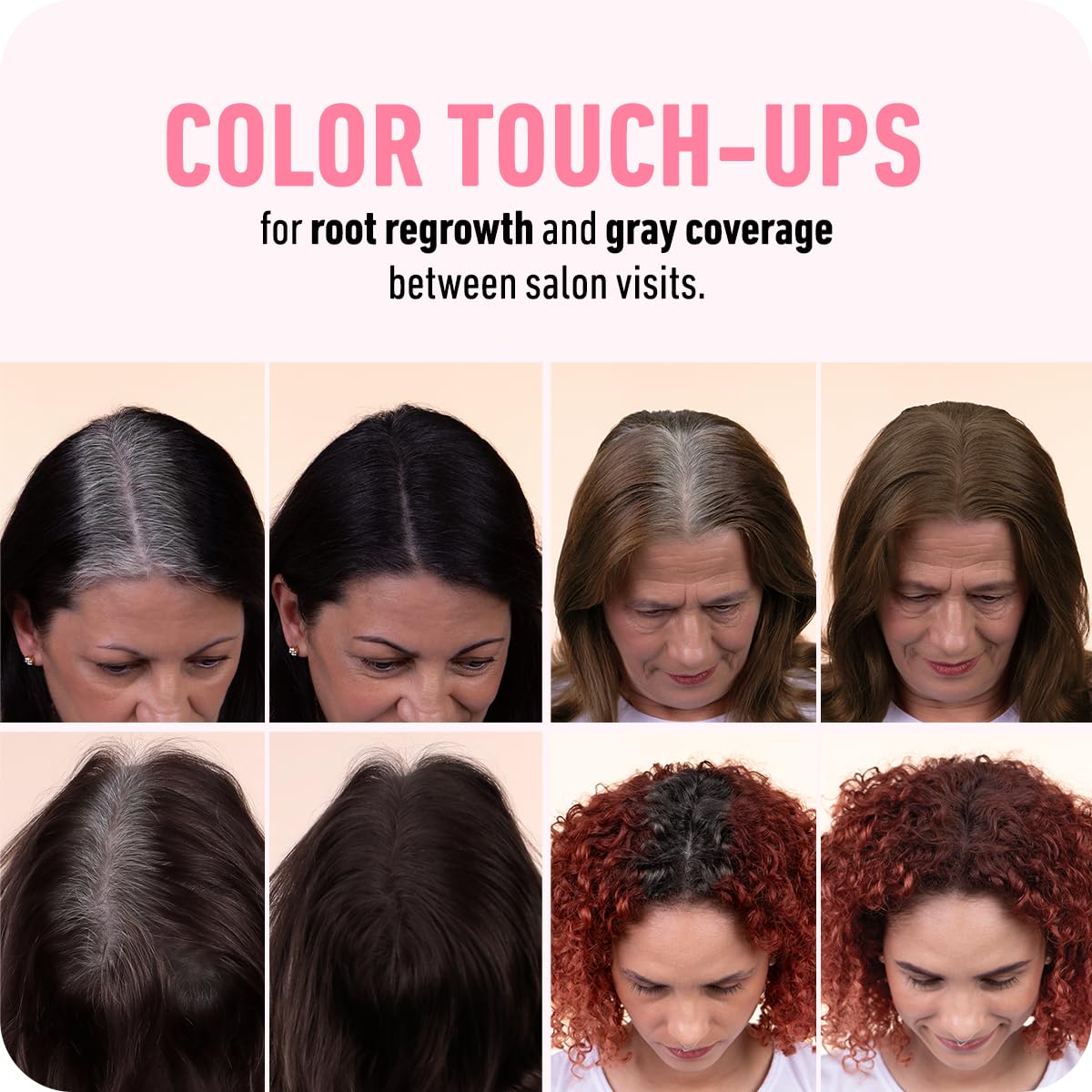 BOLDIFY Hairline Powder (LARGE, 10g) - Root Touch Up Hair Color for Gray Coverage - Bald Spot Concealing Hair Powder for Women & Men - 48-Hour Stain-Proof - Dark Brown