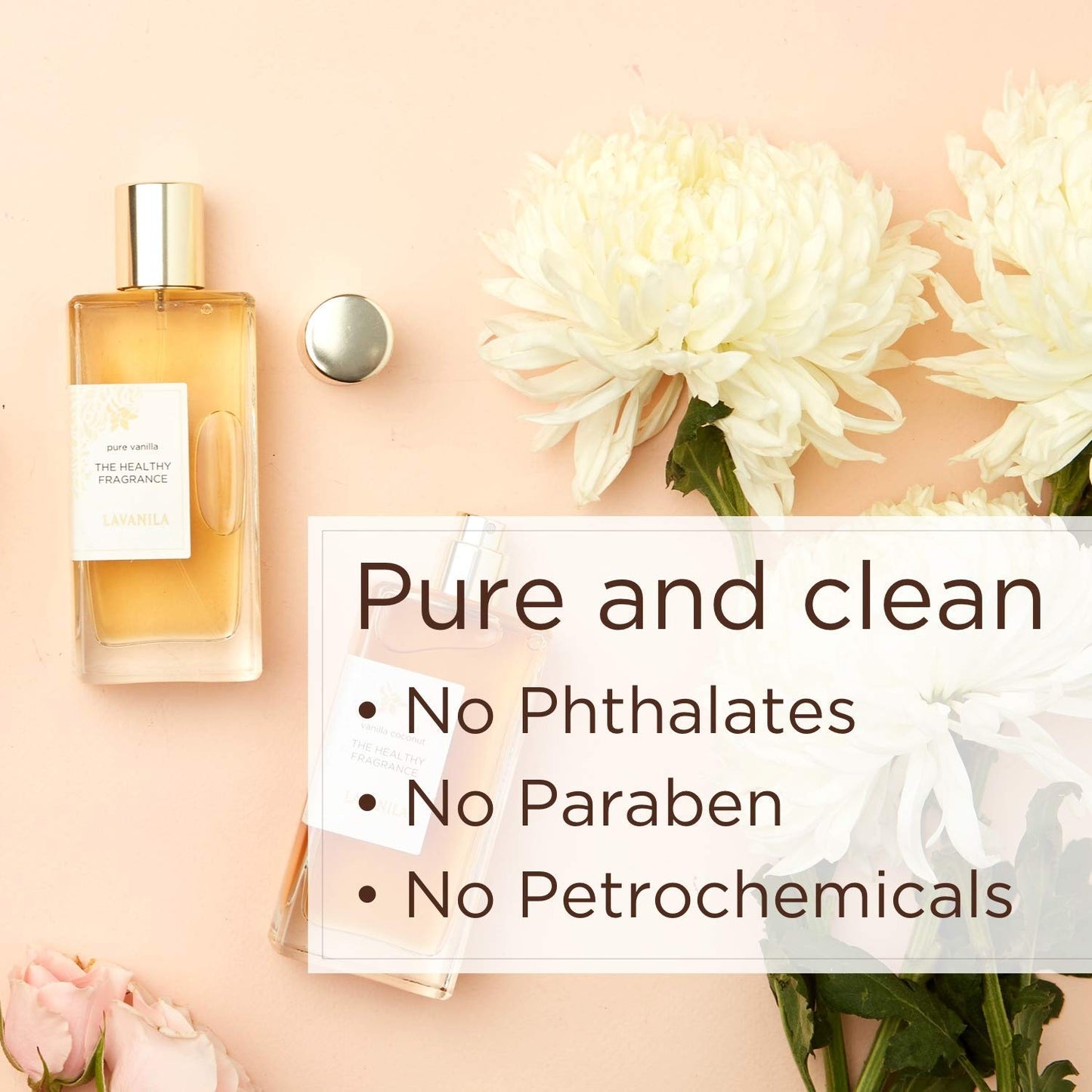 Lavanila Roller Perfume Set of 3 (10ml Each), Includes Pure Vanilla + Vanilla Coconut + Grapefruit - The Healthy Fragrance for Women, Clean and Natural