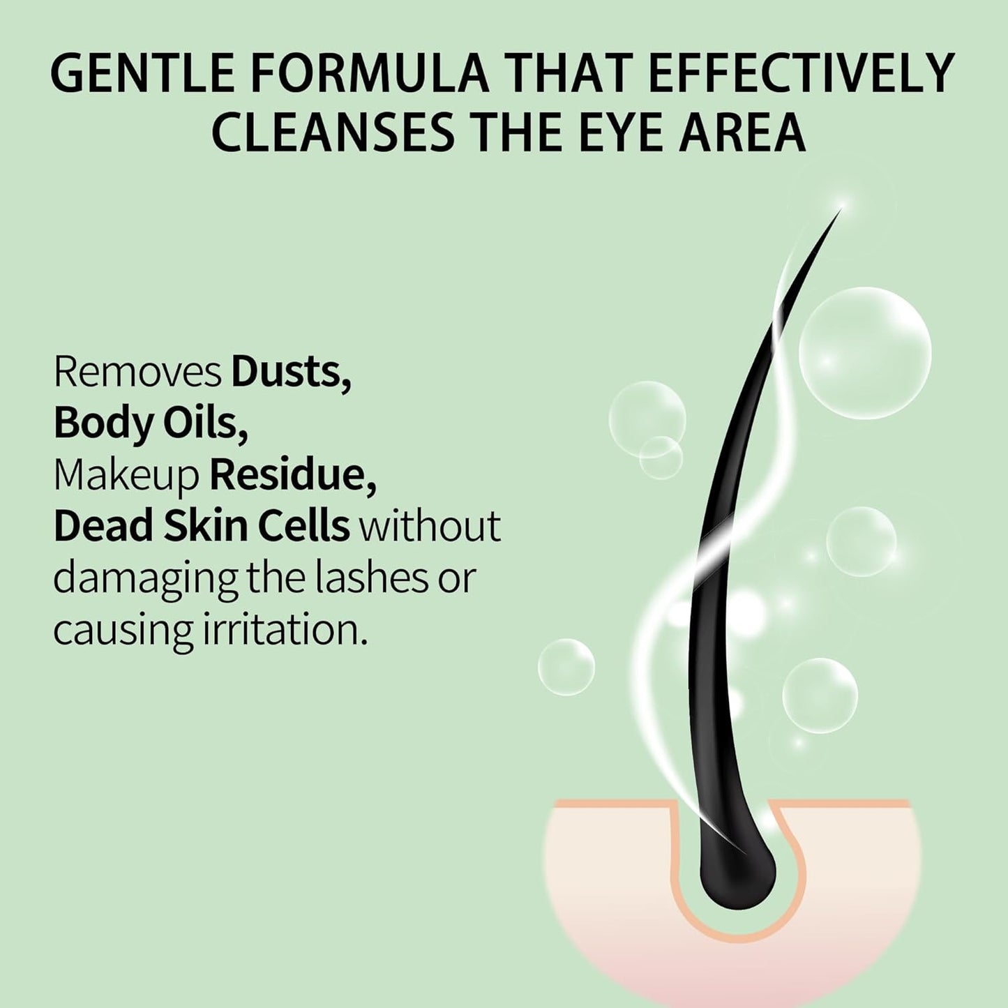 Lash Shampoo Bulk, Eyelash Cleanser for Extensions 2 Liters, Non-irritating or Burning Eyelid Foaming Cleanser for Professional Salon and Home Use (Aloe Vera-2L)