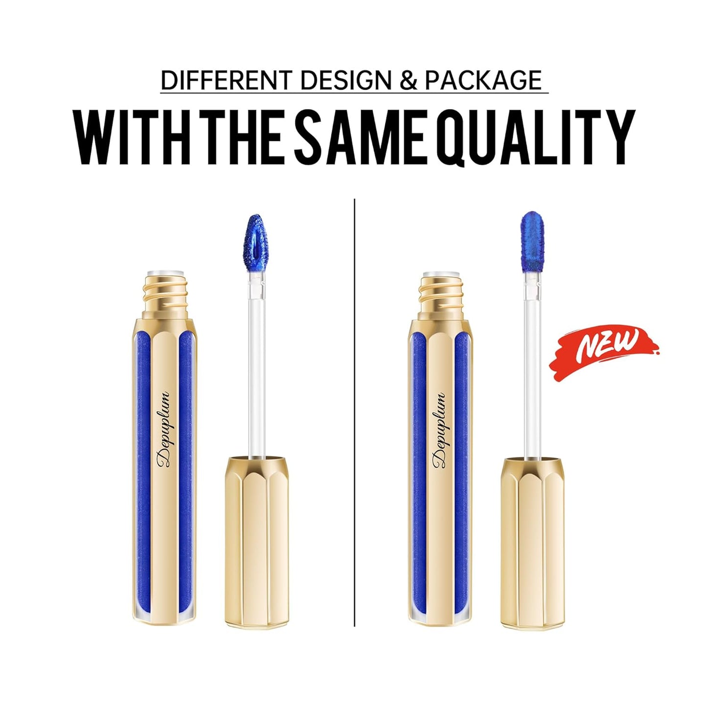 Hot Pink Lipsticks for Women Metallic Lipstick Long Lasting Non Stick Cup Lip Gloss, Shimmer Lightweight Hydrating Full Coverage Lip Color,DP112 Show Girl