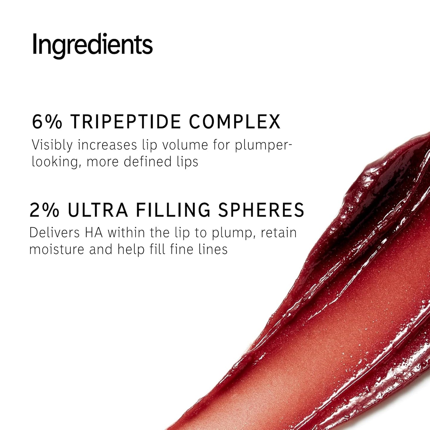 The INKEY List Tripeptide Plumping Lip Balm 10ml, Clinically Proven Plumping Tinted Lip Care, Hydrates Dry Cracked Lips, Vegan & Cruelty Free, Berry Tint