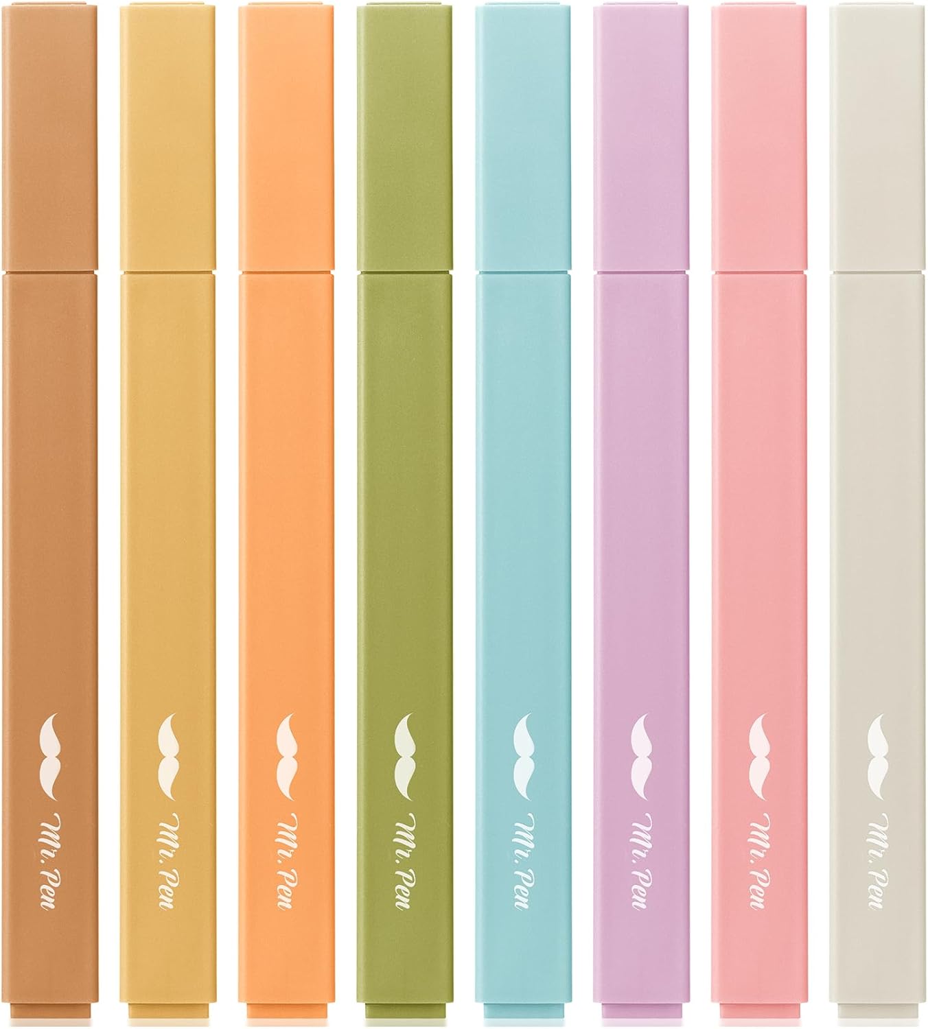 Mr. Pen- Aesthetic Highlighters, 8 Pack, Chisel Tip, Moss Garden, Cute Highlighters Assorted Colors, Back to School Supplies
