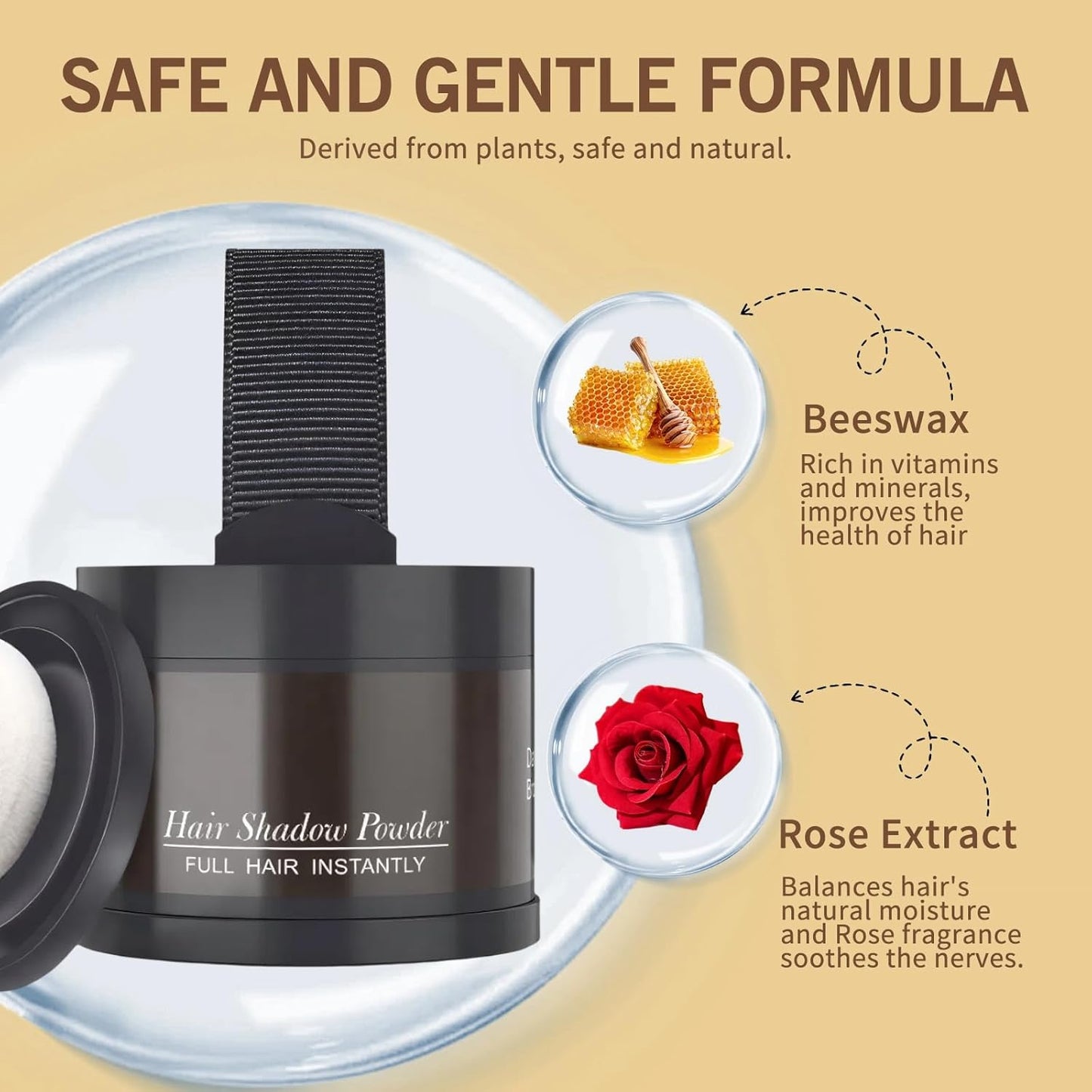 Hairline Powder (Blonde) - Instantly Conceal Gray Roots, Thin Hair Touch-Up, Hair Color Shadow Cover, 4g