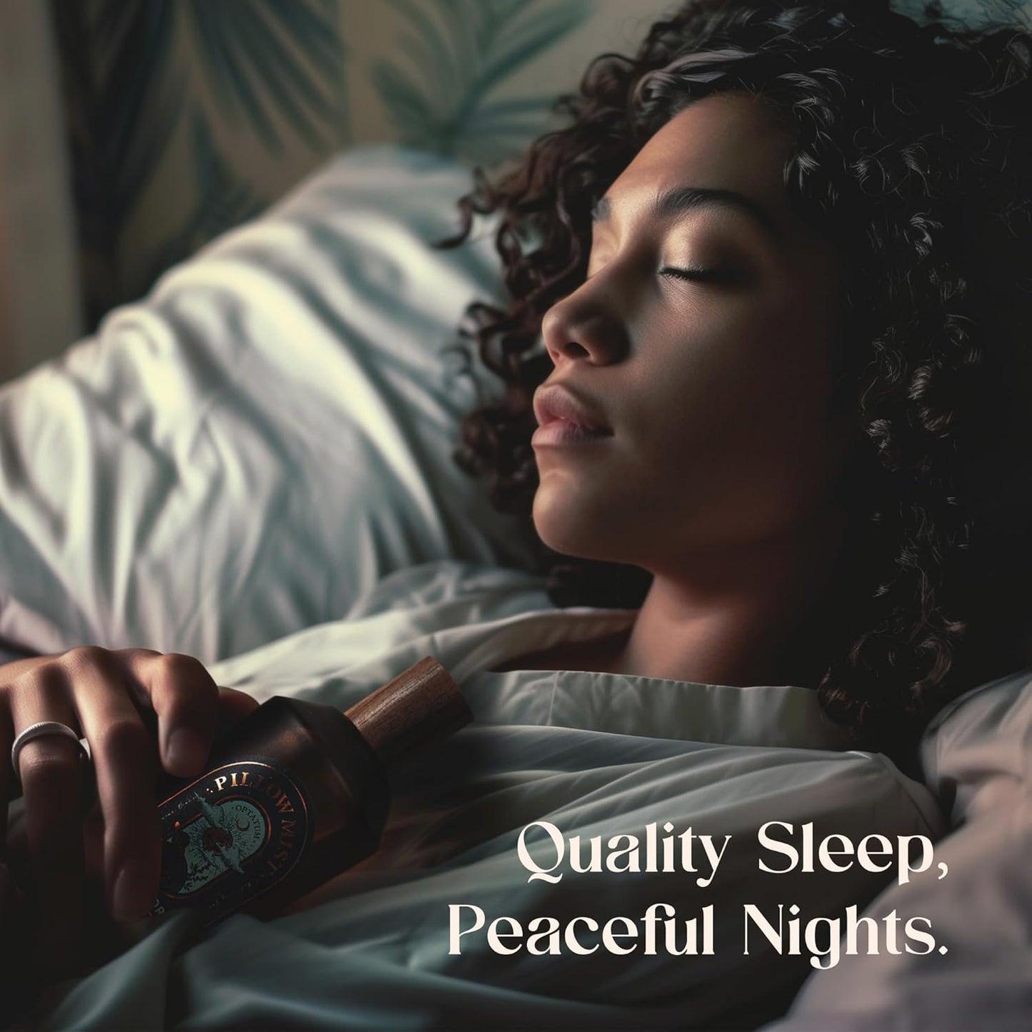 Pillow Mist - Aromatherapy Pillow Spray for Sheets, Linen & Bedding, Natural Essential Oils for Stress Relief, Gift for Someone Who Wants to Sleep Well - Walking Moon