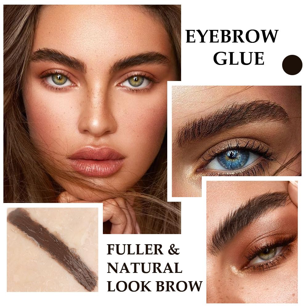 Kaely Thickening Brow Mascara,Tinted Eyebrow Gel Waterproof,Eyebrow Color Makeup,Brow Fast Sculpt,Vegan,Cruelty Free,maquillaje gel para cejas a prueba de agua,07 Espresso