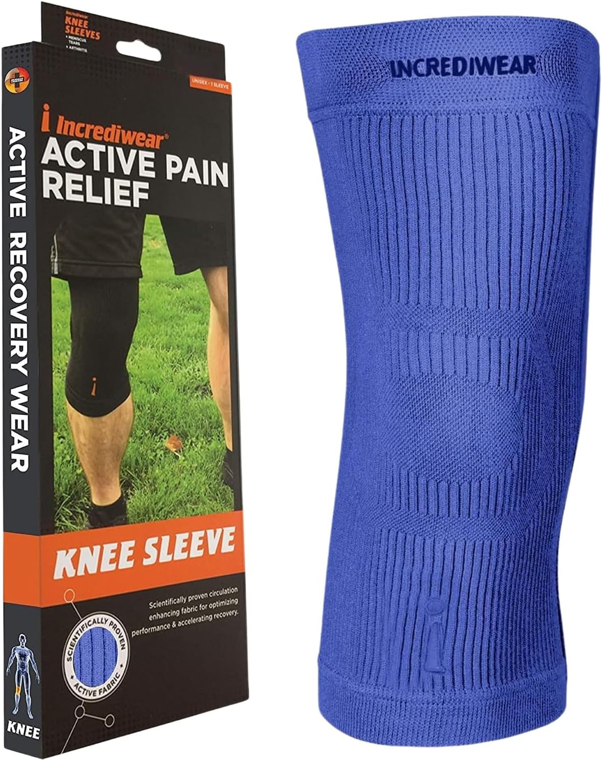 Incrediwear Knee Sleeve – Knee Braces for Knee Pain, Joint Pain Relief, Swelling, Inflammation Relief, and Circulation, Knee Support for Women and Men