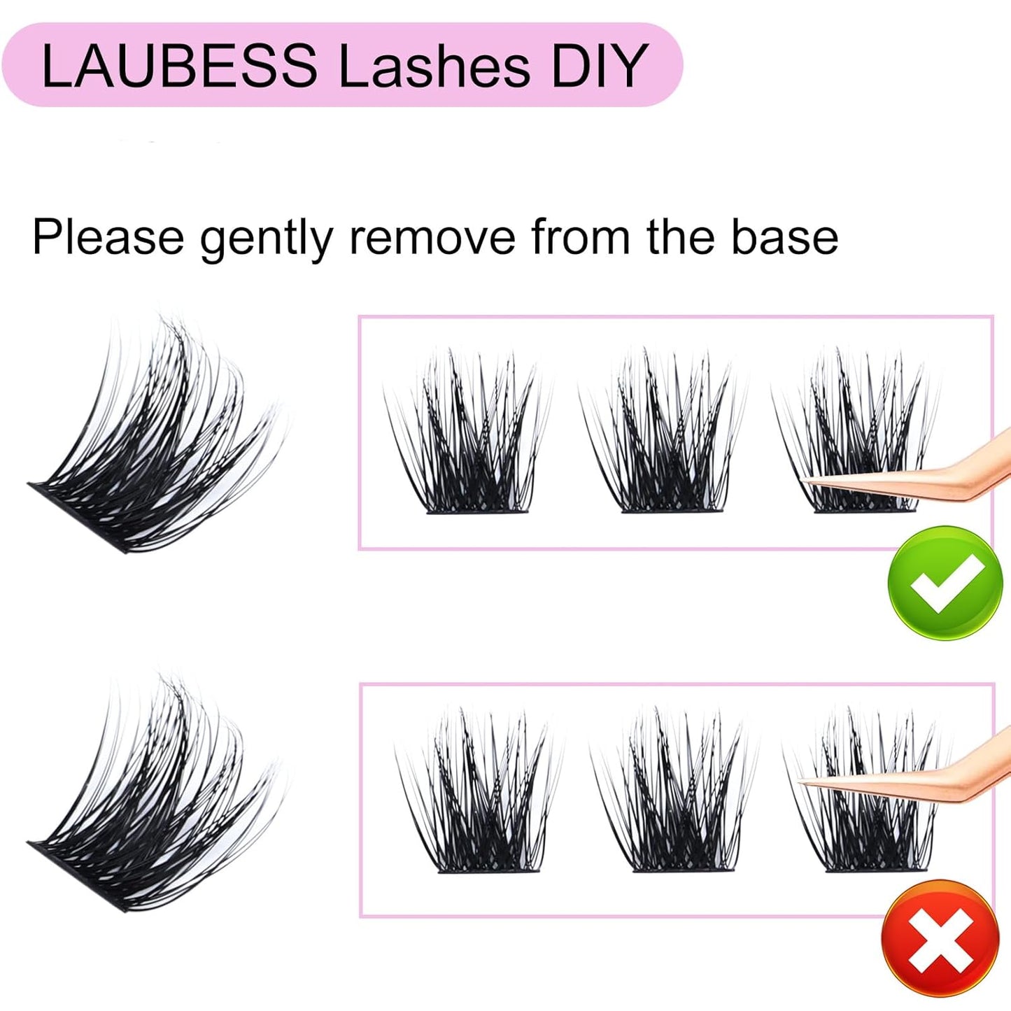 Individual Lashes 72 Cluster Lashes Mixed Tray Volume Eyelash Clusters DIY Lash Extension Kit Soft Lash Clusters Fluffy Mink Cluster Eyelash Extensions (03-0.07C, 9-16mm)