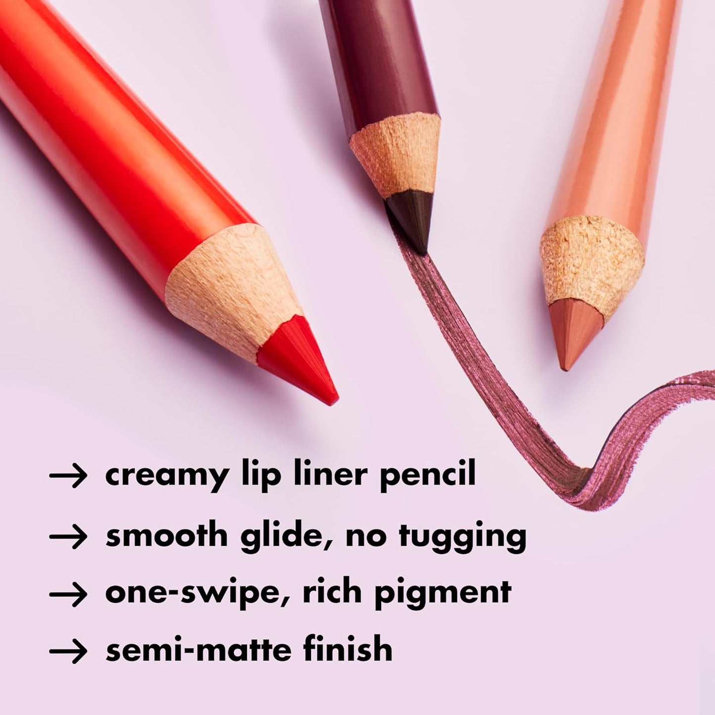 e.l.f. Cream Glide Lip Liner, Highly-Pigmented Pencil For Shaping & Sculpting Lips, Semi-Matte Finish, Vegan & Cruelty-Free, Spill The Tea