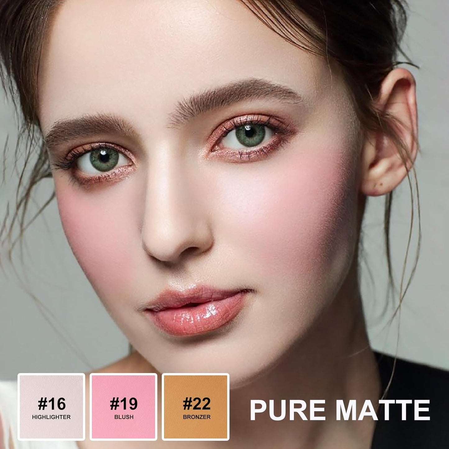 Lezero 3Pcs Contour Stick Makeup Kit, Shades with Matte Finish Highlighter, Blush and Bronzer Stick for Sculpt the Face and All Skin Type, Long Lasting, Smooth, Non-greasy, #2 LIGHT FAIR