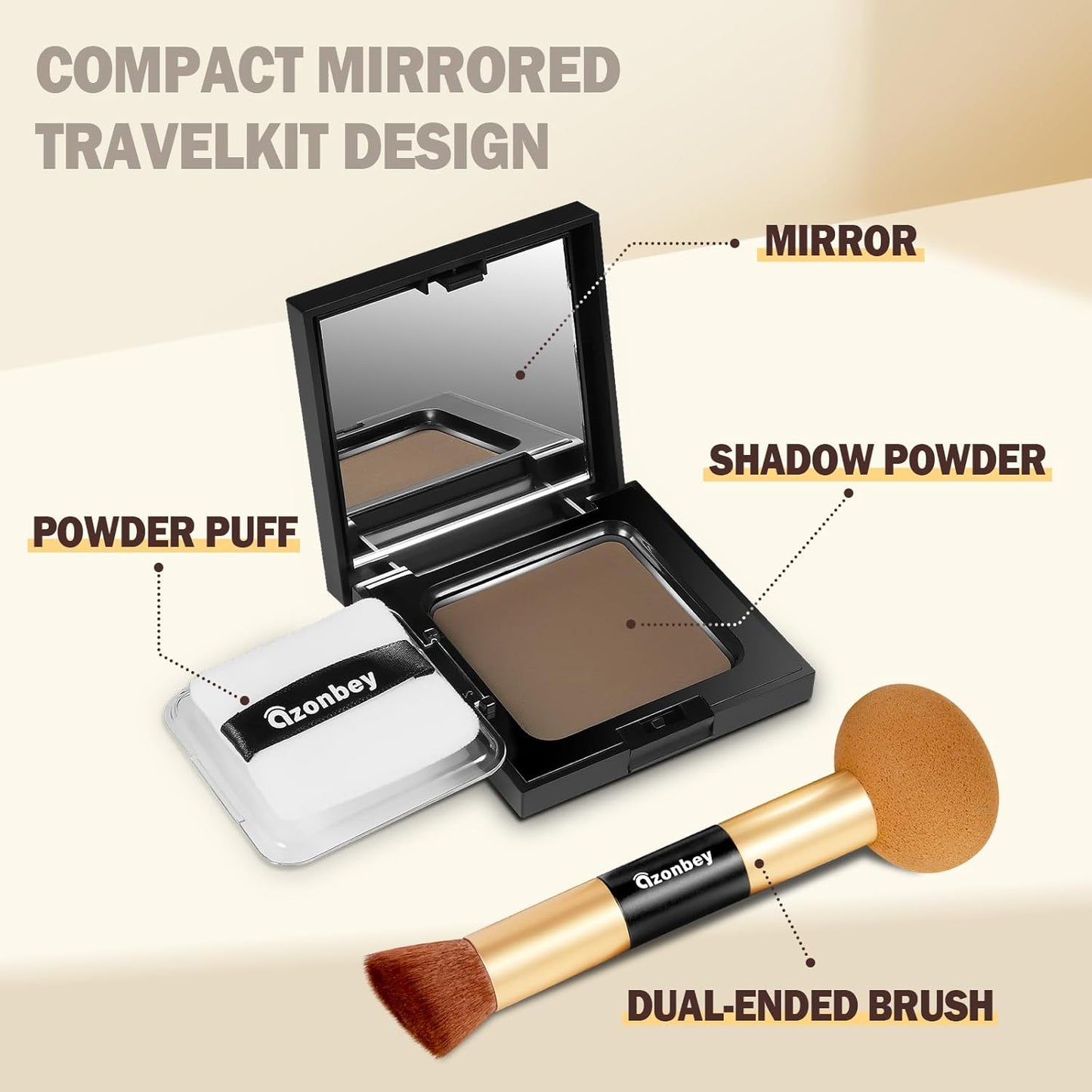 New Root Touch Up Hair Color,Hair Fibers for Thinning Hair,Cruelty Free Hairline Powder - Instantly Cover Touch Up, Hair Color Root Touch Up Powder, Hair Thickener for Women & Men (Dark Brown)