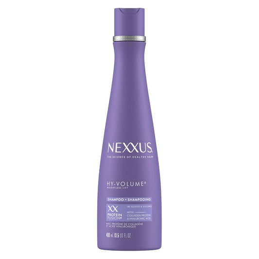 Nexxus Hy-Volume Weightless Lift Shampoo For Flat & Limp Hair Protein Fusion with Collagen Protein & Hyaluronic Acid for 48 Hours of Volume 13.5 Fl Oz