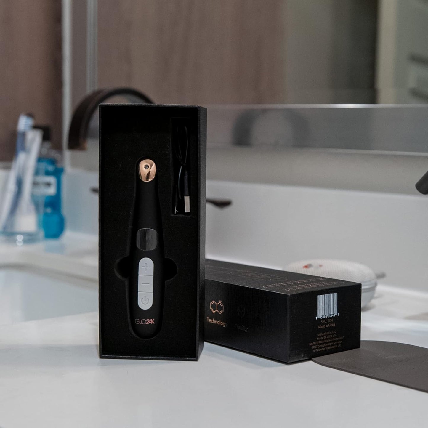 GLO24K Eye Care Beauty Massager. For Radiant, Beautiful Skin Around The Eyes.