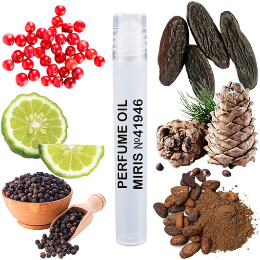 MIRIS Perfume Oil No. 41946, Inspired by Bad Boy, Long-Lasting Men Roll-On, Rollerball 0.34 Fl Oz / 10 ml