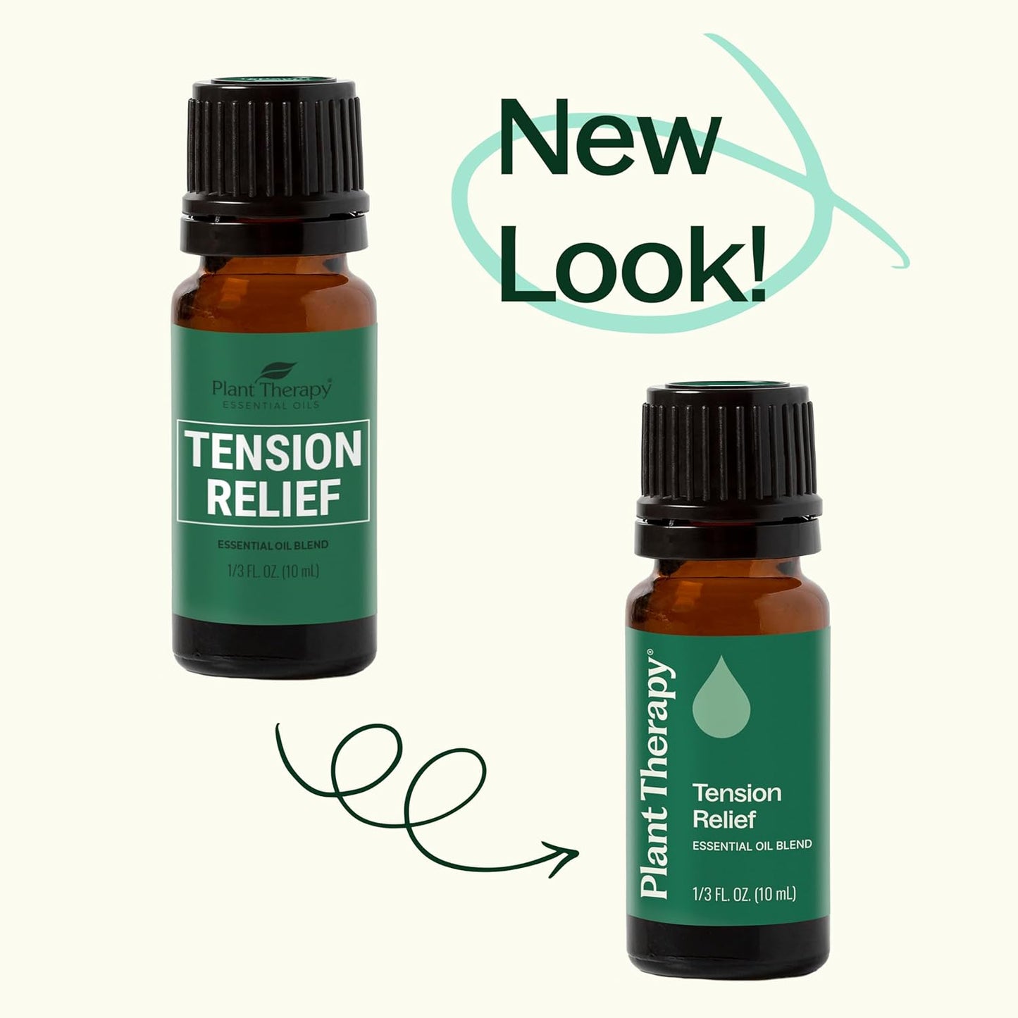 Plant Therapy Tension Relief Essential Oil Blend 10 mL (1/3 oz) 100% Pure, Undiluted, Therapeutic Grade