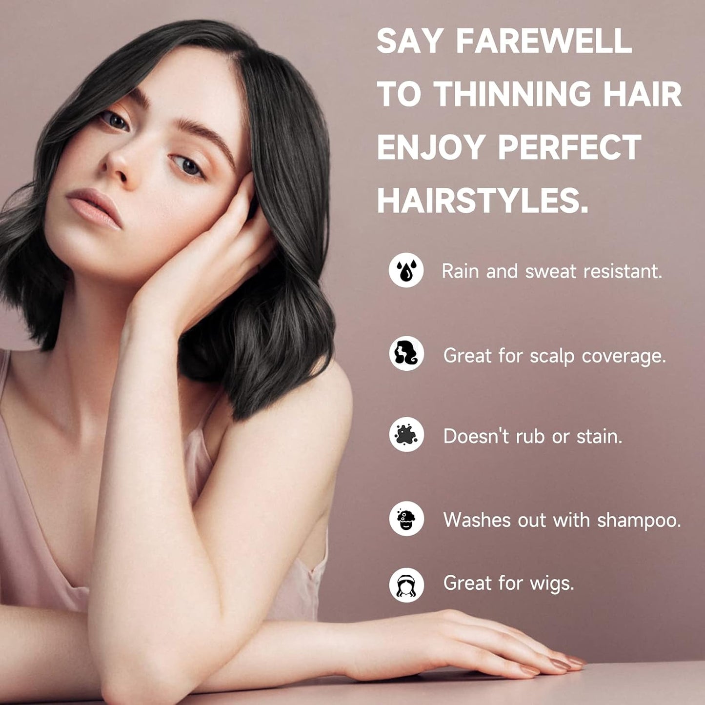 2 Pack Root Touch Up Shadow Powder, Gray Hair Cover Up, Color Root Coverage Powder for Thinning Grey Hairline, Instantly Concealer Hair Loss Beard Line Eyebrow, #17 Dark Blonde