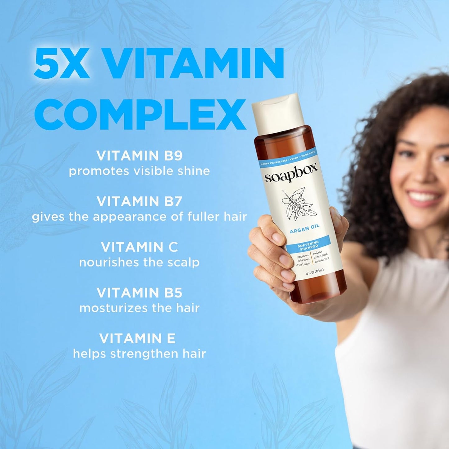 Soapbox Argan Oil Conditioner, Sulfate Free, Paraben Free, Silicone Free, Color Safe, and Vegan Hair Conditioner (33.8 Ounces)