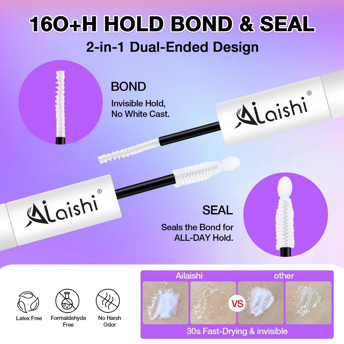 Wispy False Eyelashes Kit With Bond, Seal and Tweezer, 7 Pairs Natural Look Fake Cat Eye Lashes Strips Thin Band Extensions Waterproof Easy Eyelashes for Beginners RQ45