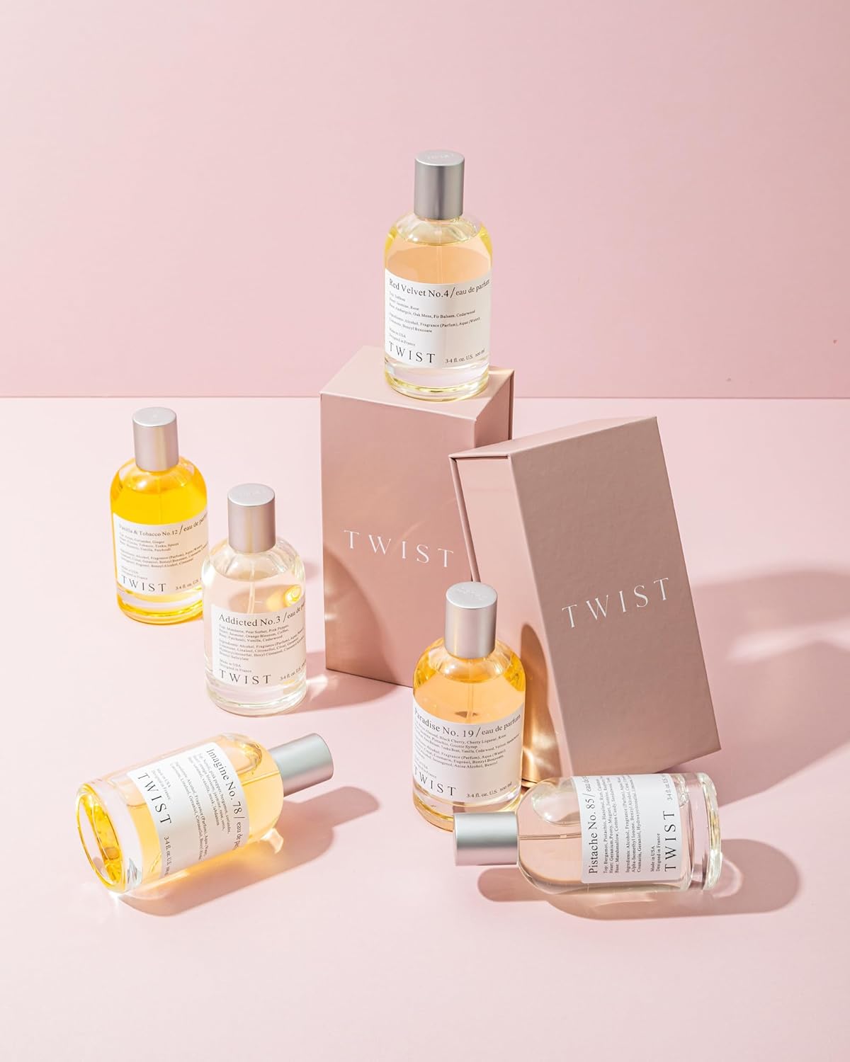 Twist - Rosa Lina No. 58 - Eau De Parfum Inspired by Perfume De Marly Delina, Long-Lasting Perfume For Women, Rose & Fruity, Vegan, Clean Ingredients, Fragrance - Spray 100 ml | 3.4 fl. oz.