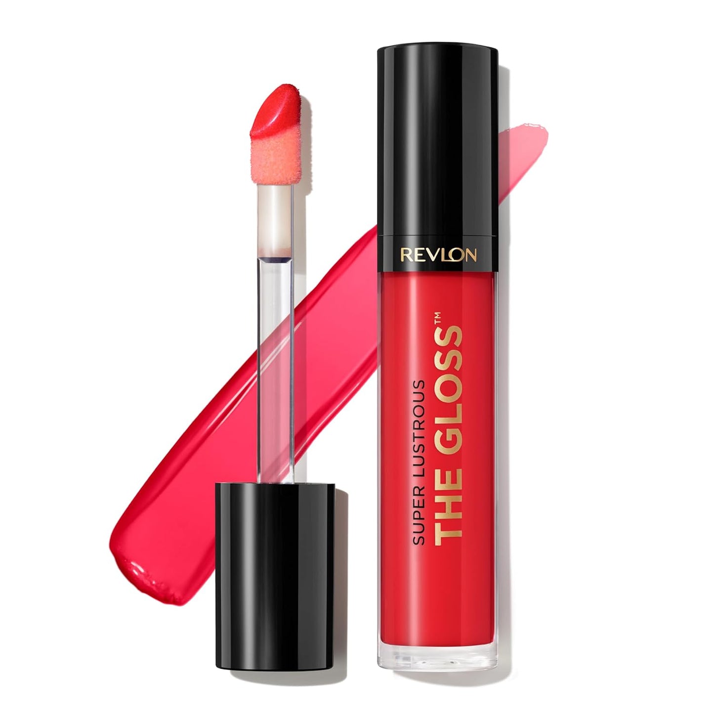 Revlon Super Lustrous Lip Gloss, Non-Sticky, Hydrating, High Shine Finish, 240 Fatal Apple, 0.13 oz