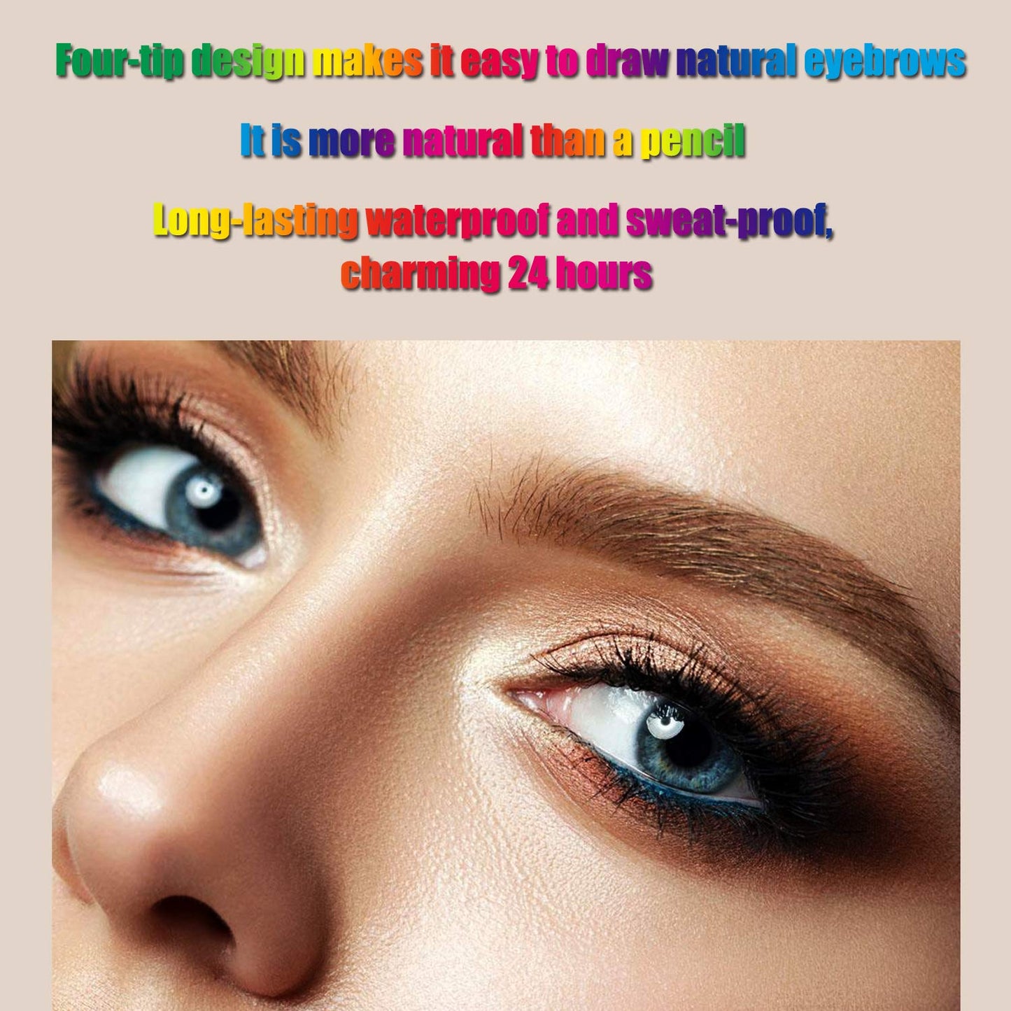 Liquid Eyebrow Pen, Waterproof Microblading Eyebrow Pencil with a Micro-Fork Tip Applicator, Creates Natural Looking Brows Effortlessly