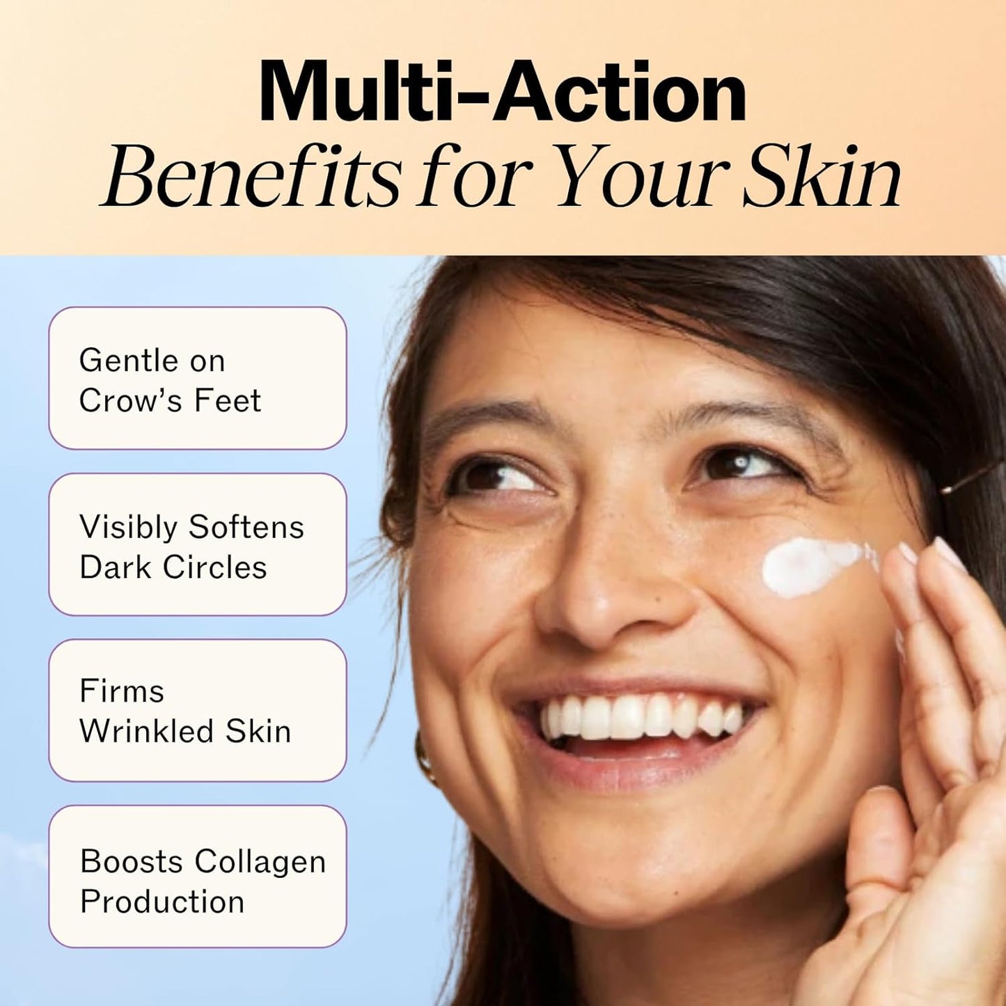 LilyAna Naturals Eye Cream for Dark Circles and Puffiness, Under Eye Cream for Wrinkles and Bags, Anti Aging - helps Improve Dryness; for Sensitive Skin - 1.7 oz - Made in USA