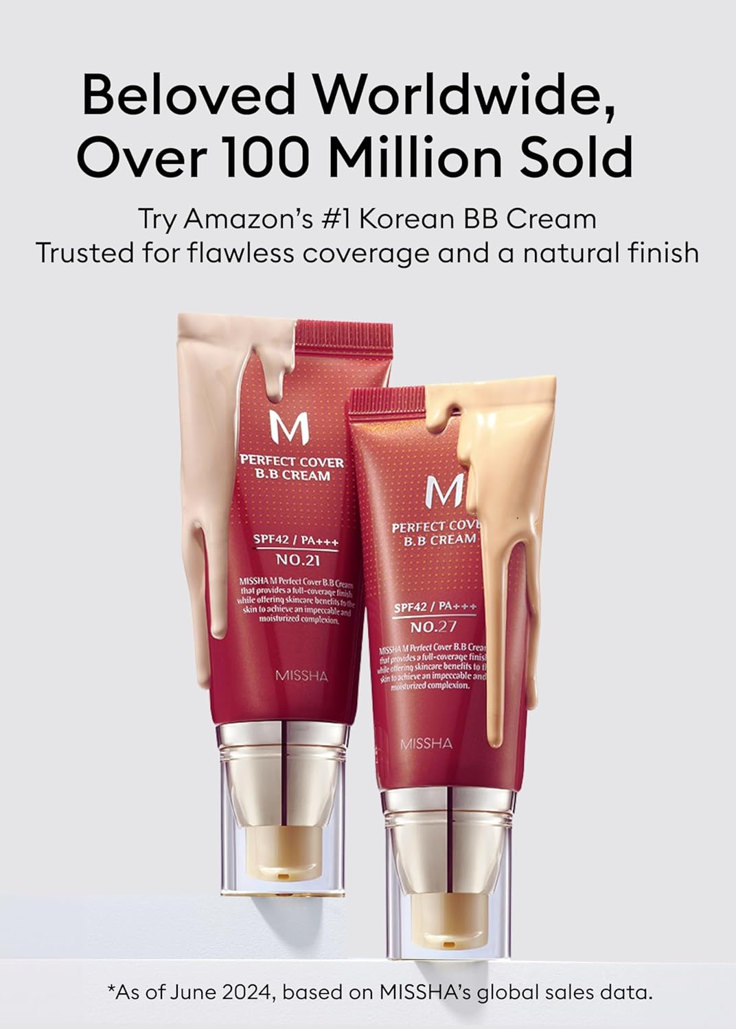 MISSHA M Perfect Cover BB Cream No.13 Bright Beige for Fair Skin SPF 42 PA +++ 1.69 Fl Oz - Tinted Moisturizer for face with SPF