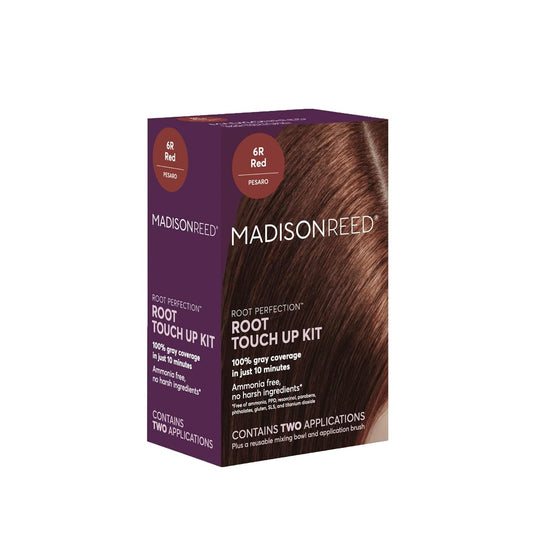 Madison Reed Root Perfection Permanent Root Touch Up, Red 6R Pesaro, 10 Minutes for 100% Gray Root Coverage, Ammonia-Free Hair Dye, Two Applications