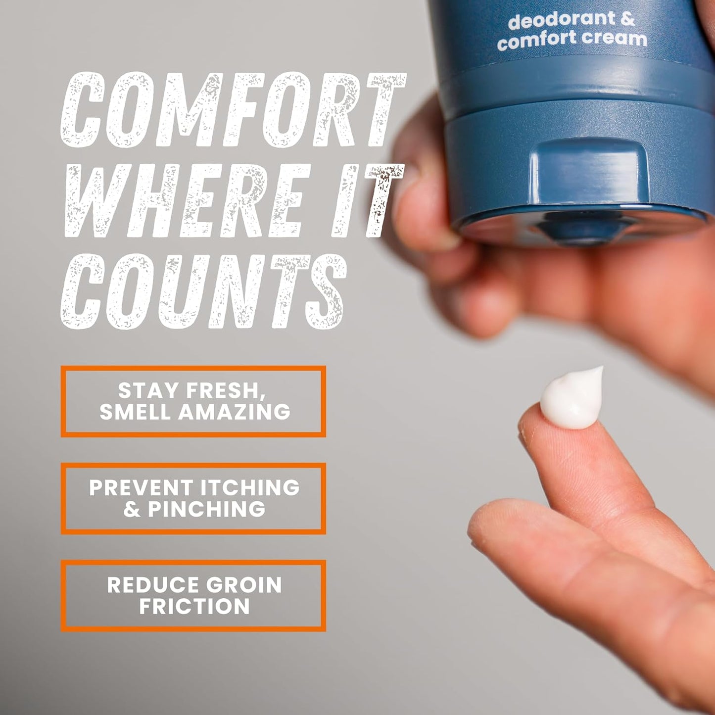 Super Fresh Ball Deodorant Lotion for Men Groin Butt and Body Hygiene Cream Controls Odor Prevents Chafing Aluminum Free Daily Freshness and Comfort Powder Lotion Formula in Convenient 4 oz Tube