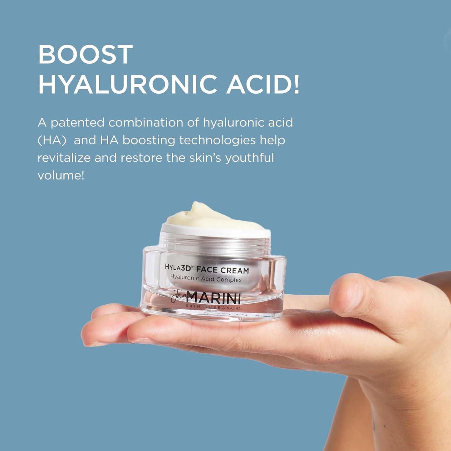 Jan Marini Skin Research Hyla3D® Face Cream - Hyaluronic Acid Complex - 1 Oz