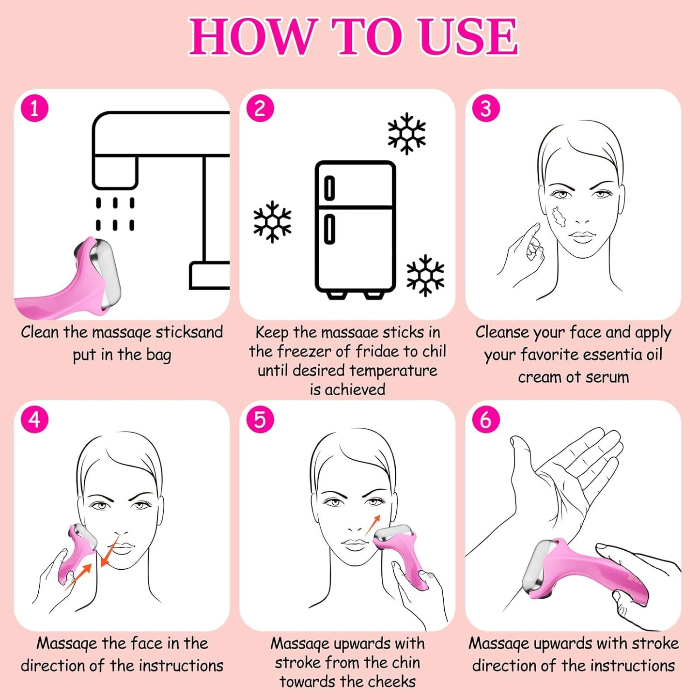 360° Rotating Ice Roller for Face-Stainless Steel Facial Massage Tool for Skin Tightening, Ice Face Roller -Wrinkle Reduction & Dark Circle Relief, Gift for Skincare Enthusiasts.