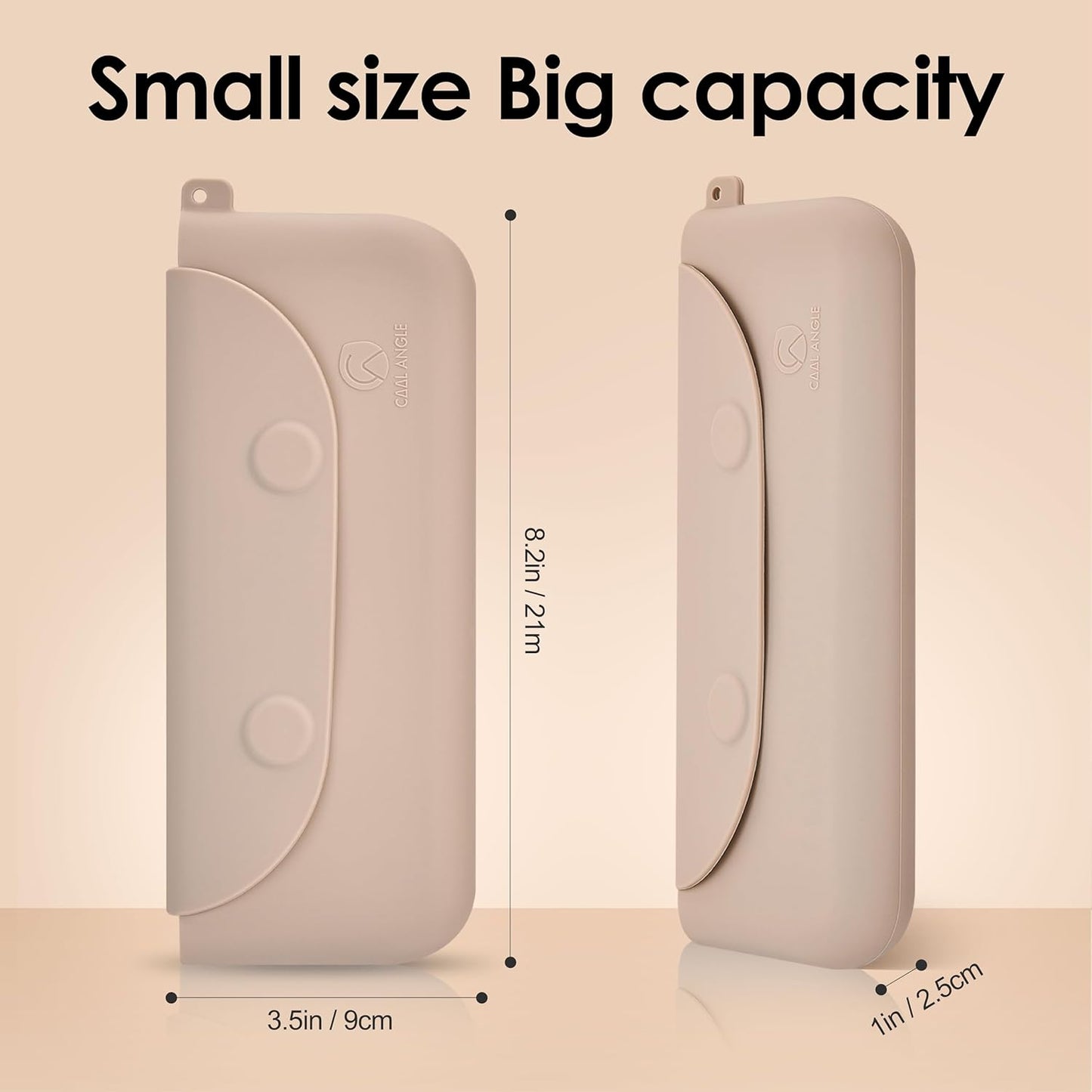 Silicone Makeup Brush Holder Large Travel Makeup Brush Case Original Design Brushes Holder with Magnetic Closure Pink