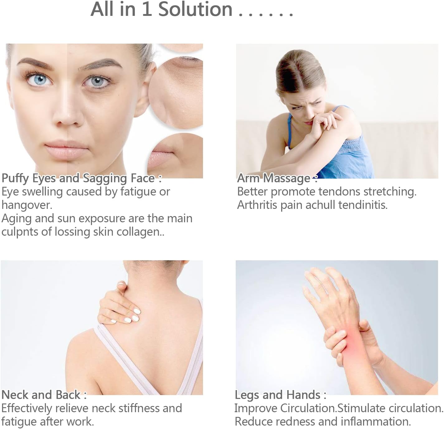 Ice Roller for Face,Cold Facial Massager for Eye Puffiness,Skin Care Tools for Migraine Relief and Blood Circulation (Red)