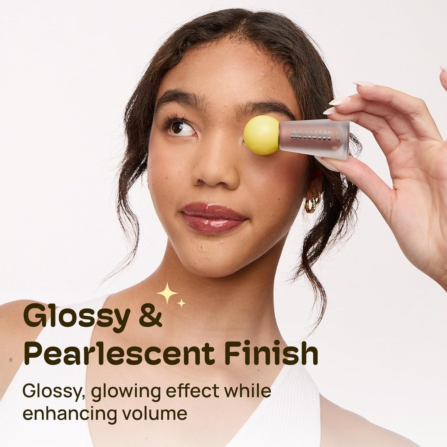 MIXIK Plumping Lip Ampoule, Hydrating Lip Gloss Plumping Ampoule made with Shea Butter & Argan Kernel Oil leaving Lips Plump, Smooth and Glossy, promotes Vibrant High-Gloss Plump Lips (Mauve Plump)