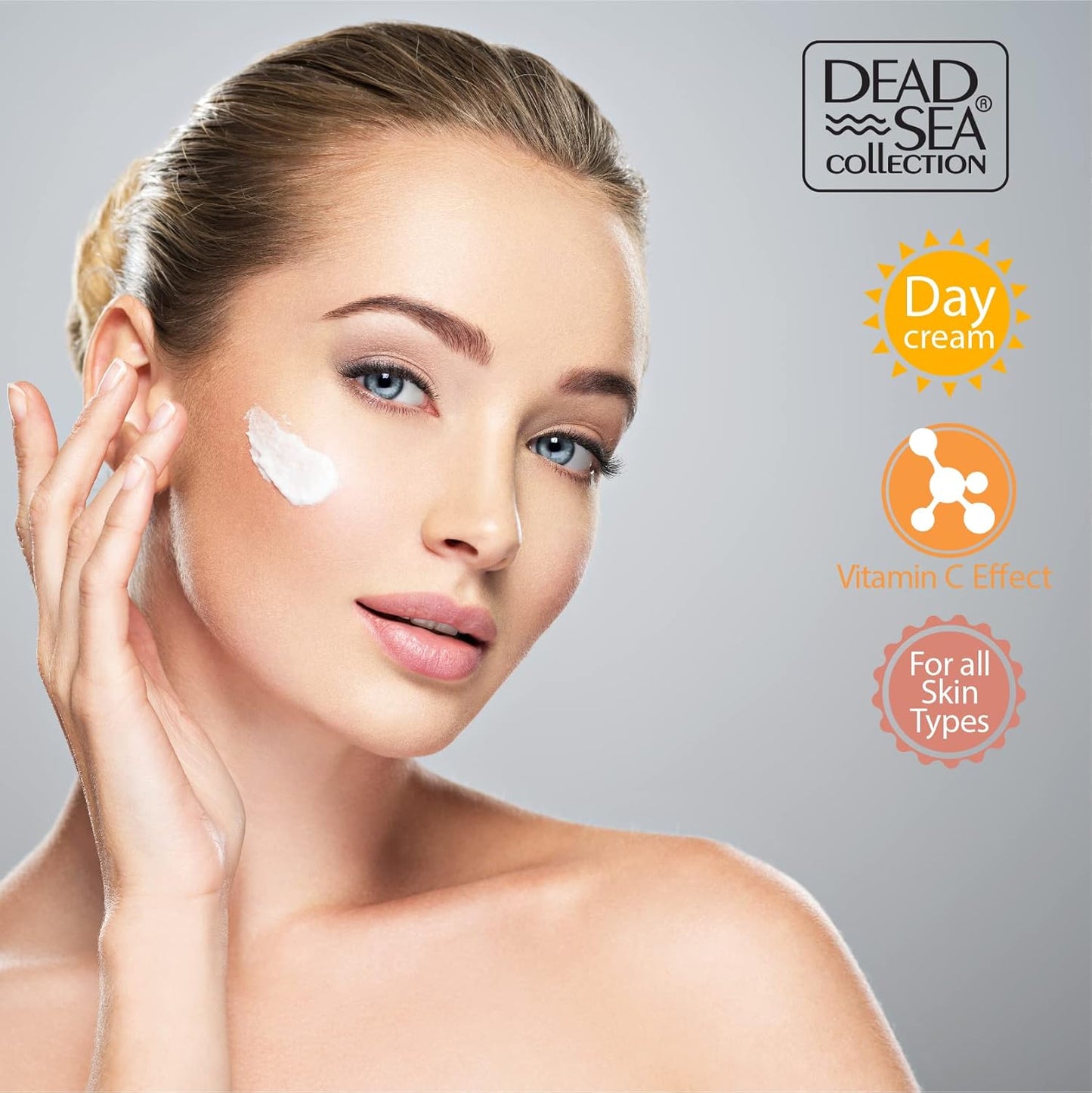 Dead Sea Collection Facial Kit - Day and Night Creams & Facial Serum with Vitamin C & Collagen - Anti-Aging and Anti-Wrinkle