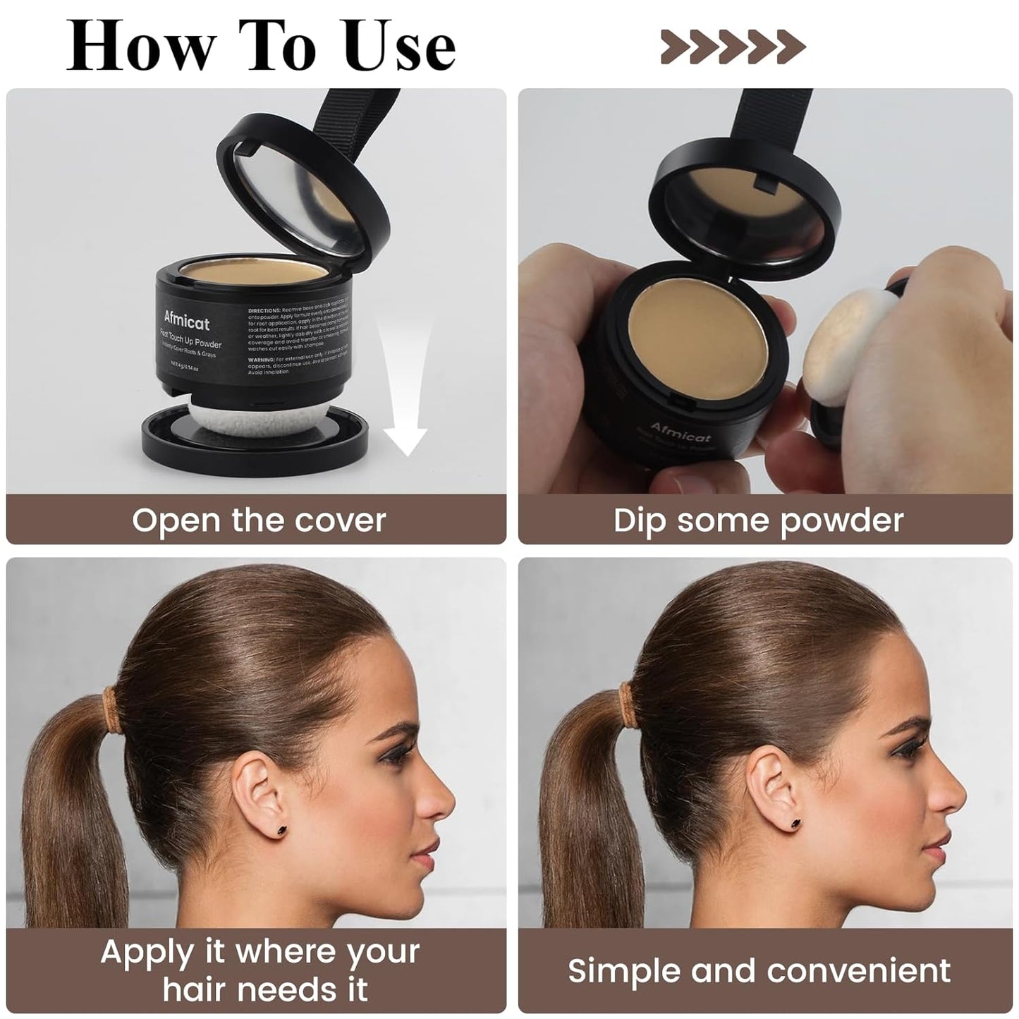 Instant Hairline Powder, Root Touch Up Hair Color for Gray Coverage and Thinning Hair, Root Cover Up Conceals Hair Loss & Bald Spots, Natural and Non-Greasy Hair Color for Women & Men, Blonde