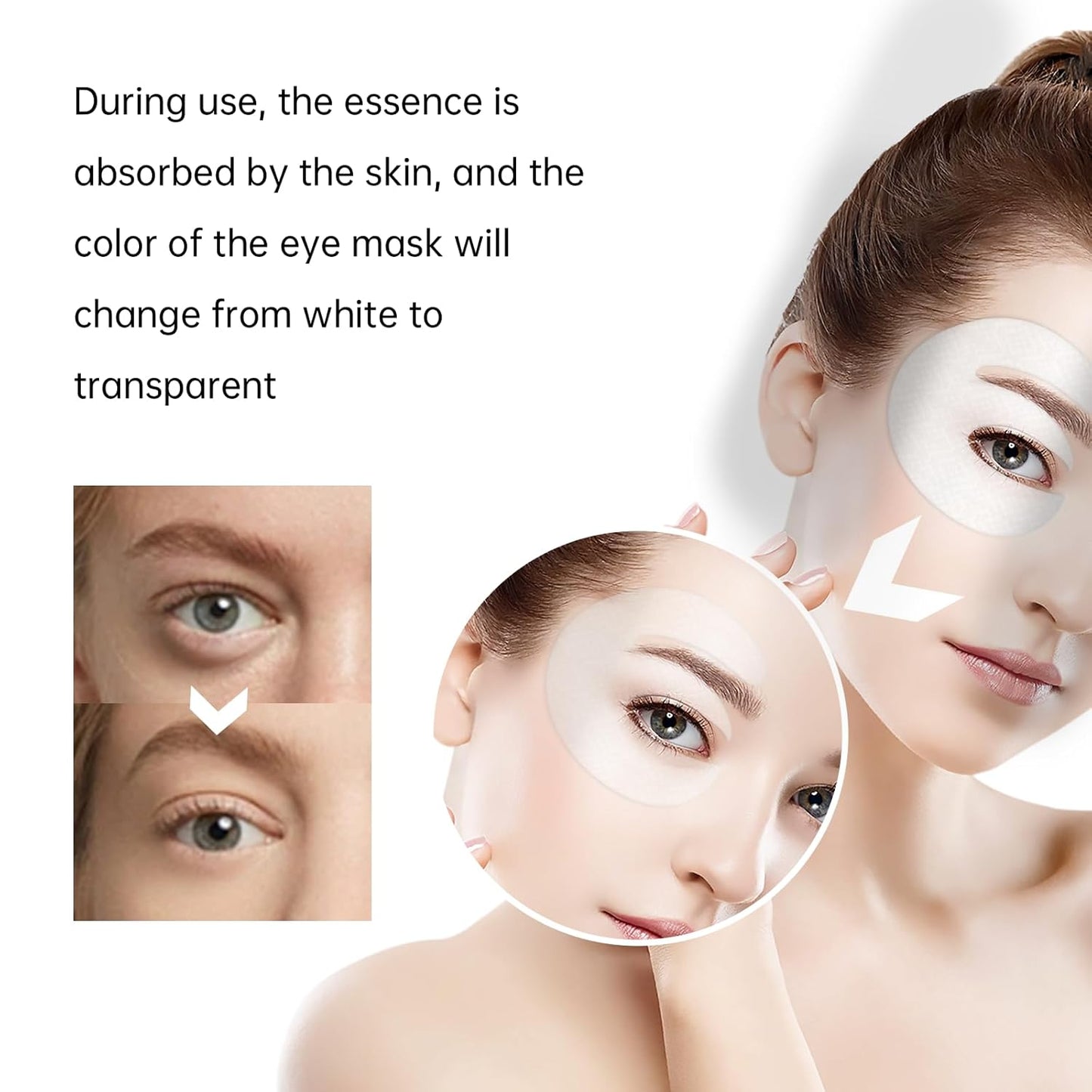 Novoy 15 Pairs Bio-Collagen Real Deep Eye Patches - 6-in-1 Retinol Overnight Eye Patches for Dark Circles, Puffiness & Wrinkles | 2% Caffeine+Hyaluronic+Niacinamide, Korean Popular Eye Mask - ROSE