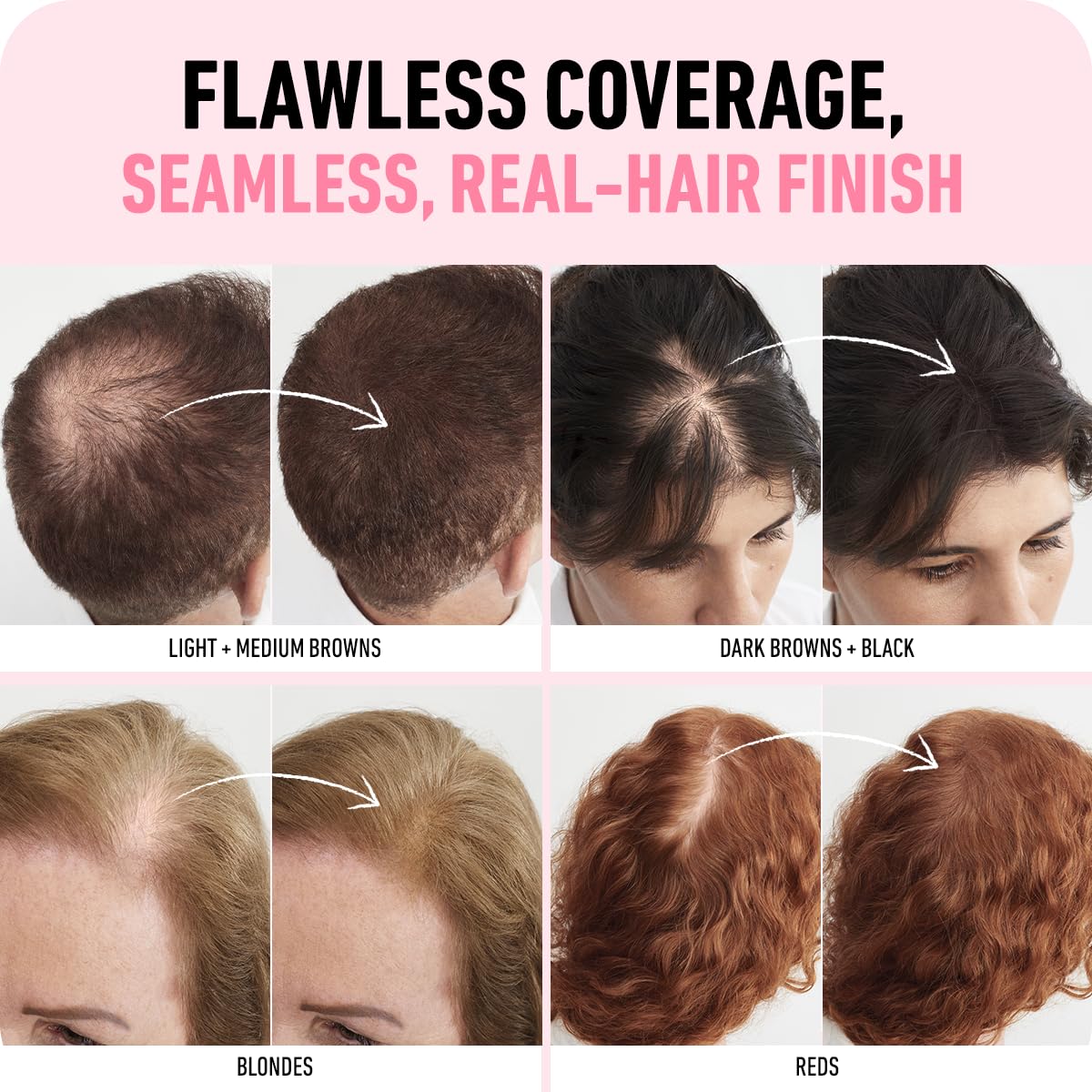 Boldify Hair Fibers Color Sample Kit - Fill In Thinning and Fine Hair for an Instantly Fuller, Thicker Look - 14 Shades for Women & Men - Blondes