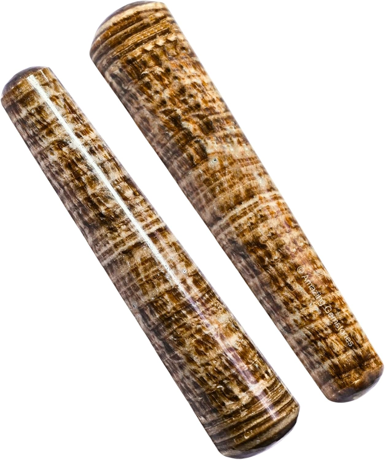 Amazing Gemstone Aragonite Crystal Wand Massage Stick - Pelvic Wand Gua Sha for Adults - Crystals and Healing Stones Massage Wands for Adults Gifts (Smooth)