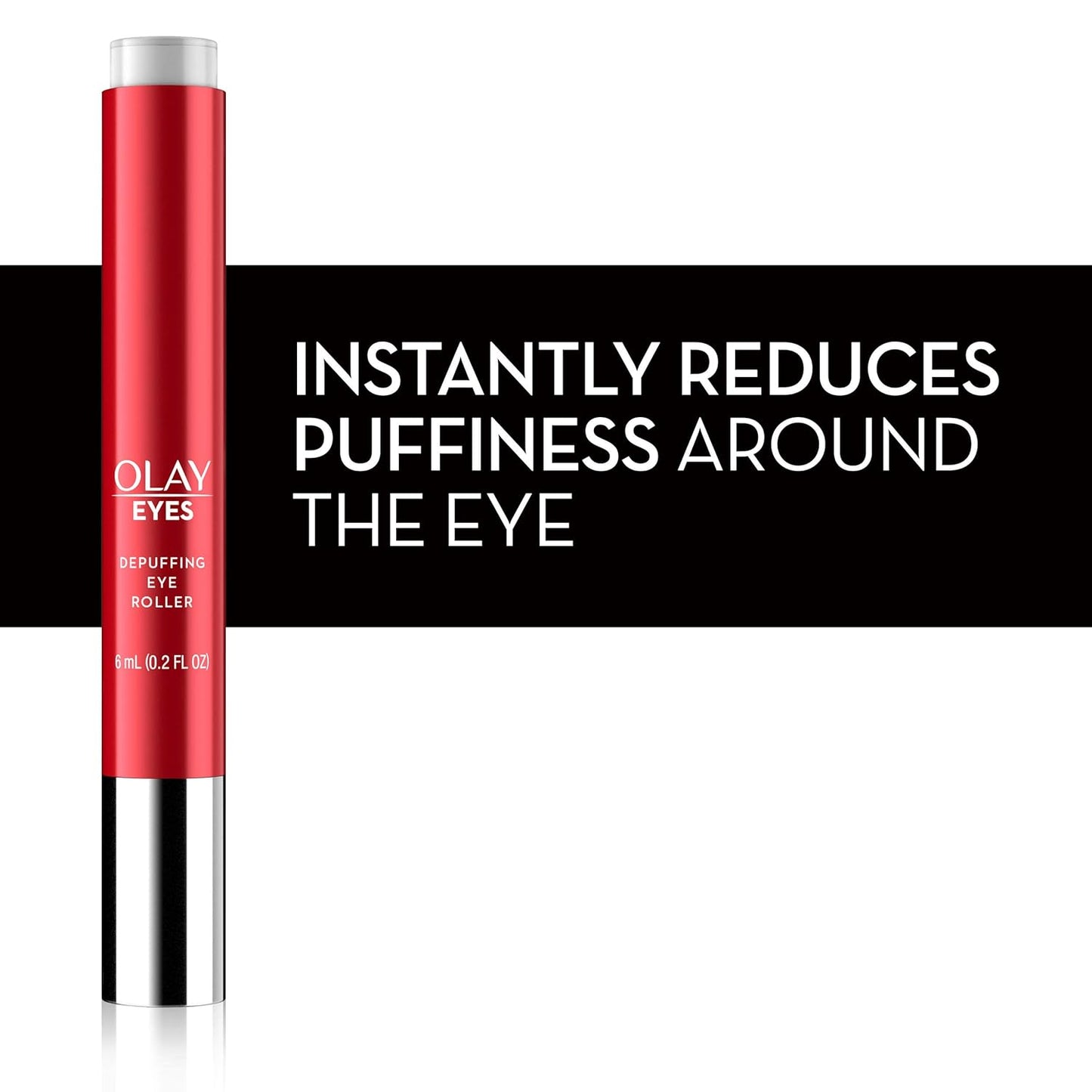 Eye Treatment by Olay Eyes Depuffing Eye Roller with Vitamin E Massages to Help Reduce Puffiness and Instantly Awaken Tired-Looking Eyes, 0.2 Fl Oz